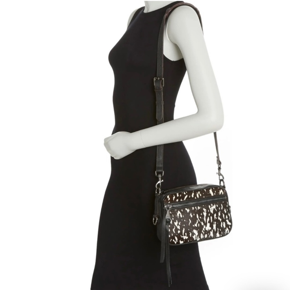 Aimee Kestenberg Genuine Calf Hair Crossbody Bag - Real Leather